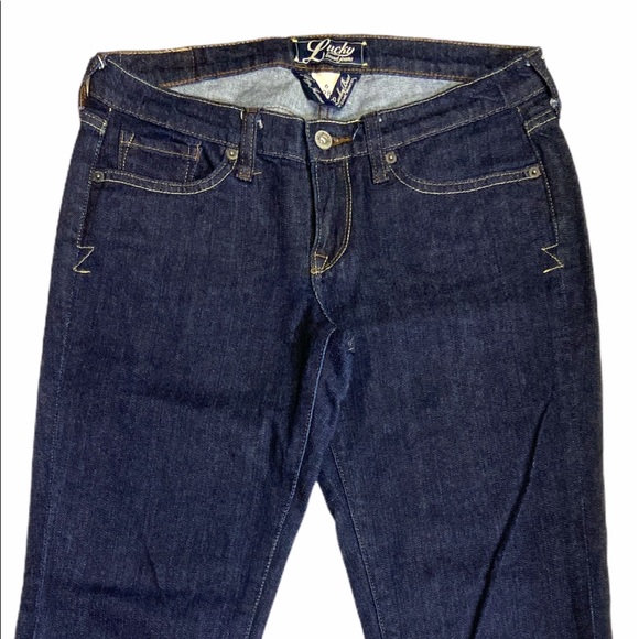 Lucky Brand Jeans Dark Wash Flared Reg Inseam 6 28 - Picture 3 of 10